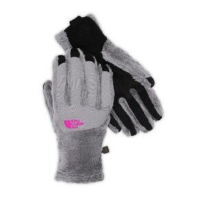 The North Face Denali Gray and Black Women’s Fleece Gloves